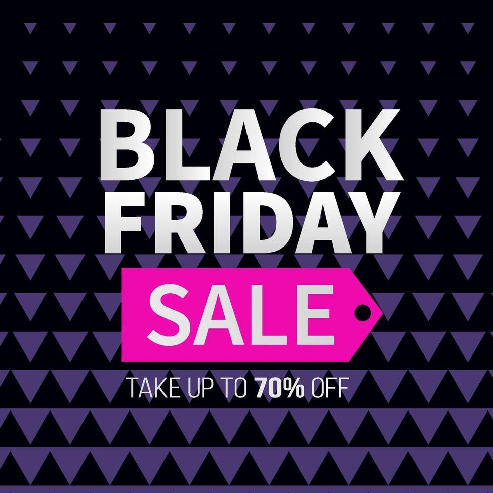 Black Friday Sale Web Banner Design Template vector