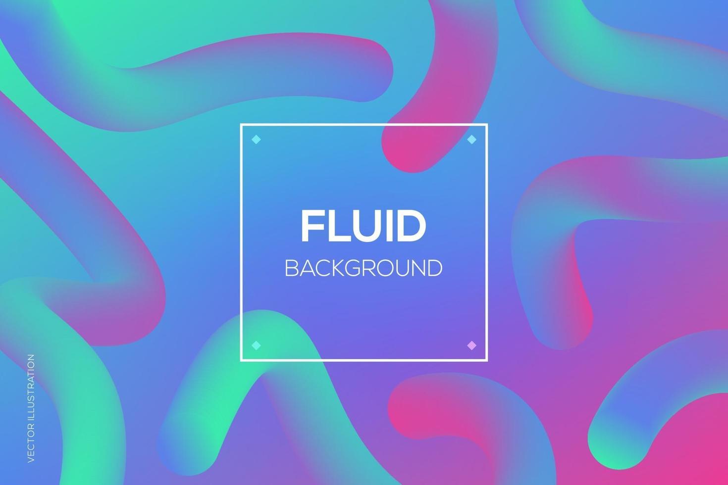 Modern 3d fluid dynamic futuristic web design vector