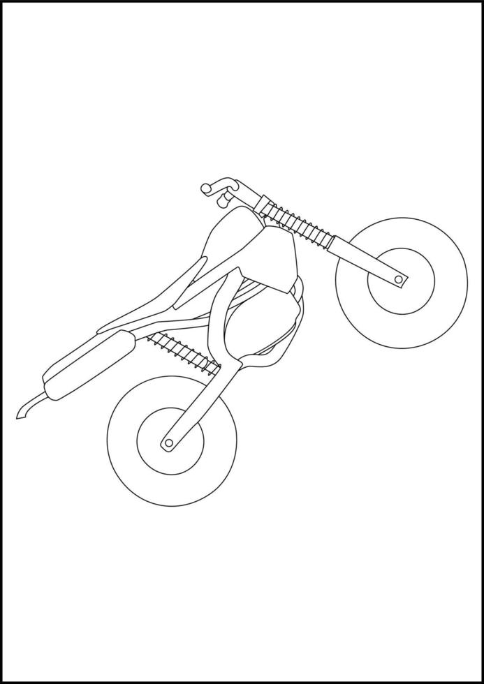 Kids Coloring Pages - kids  vehicle fun and cool coloring pages. vector