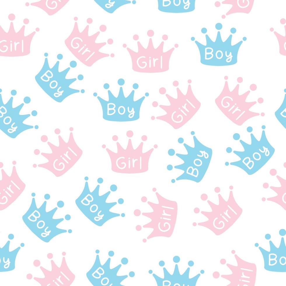 gender reveal seamless pattern background vector