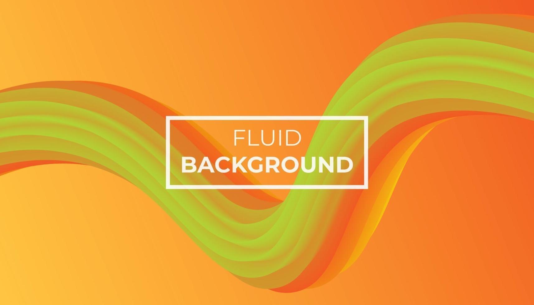 orange fluid background vector template.