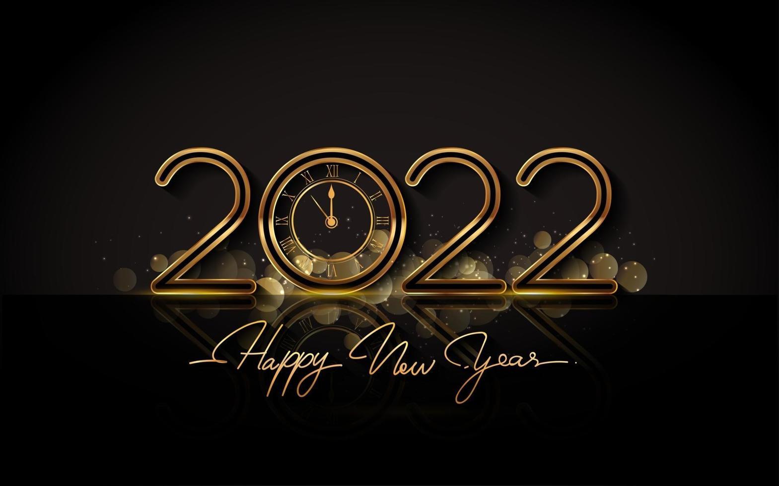 Happy New Year 2022 - New Year Shining background vector