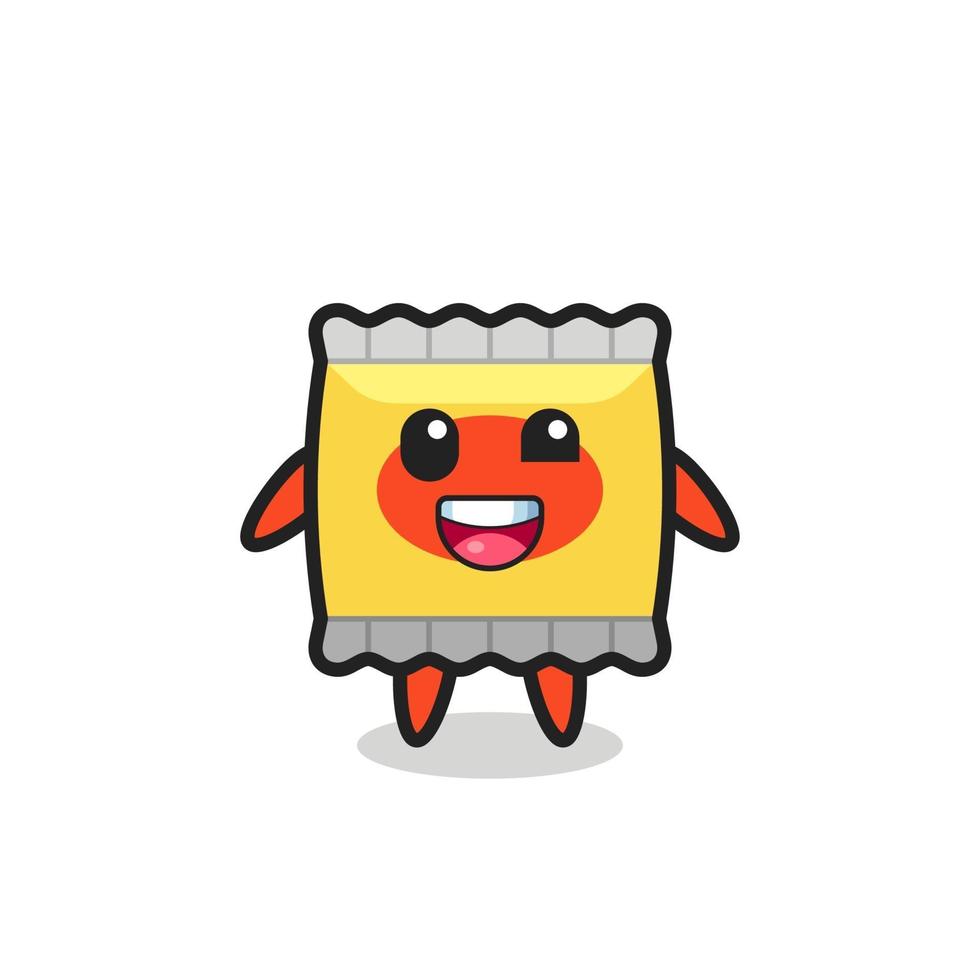 illustration of an snack character with awkward poses vector