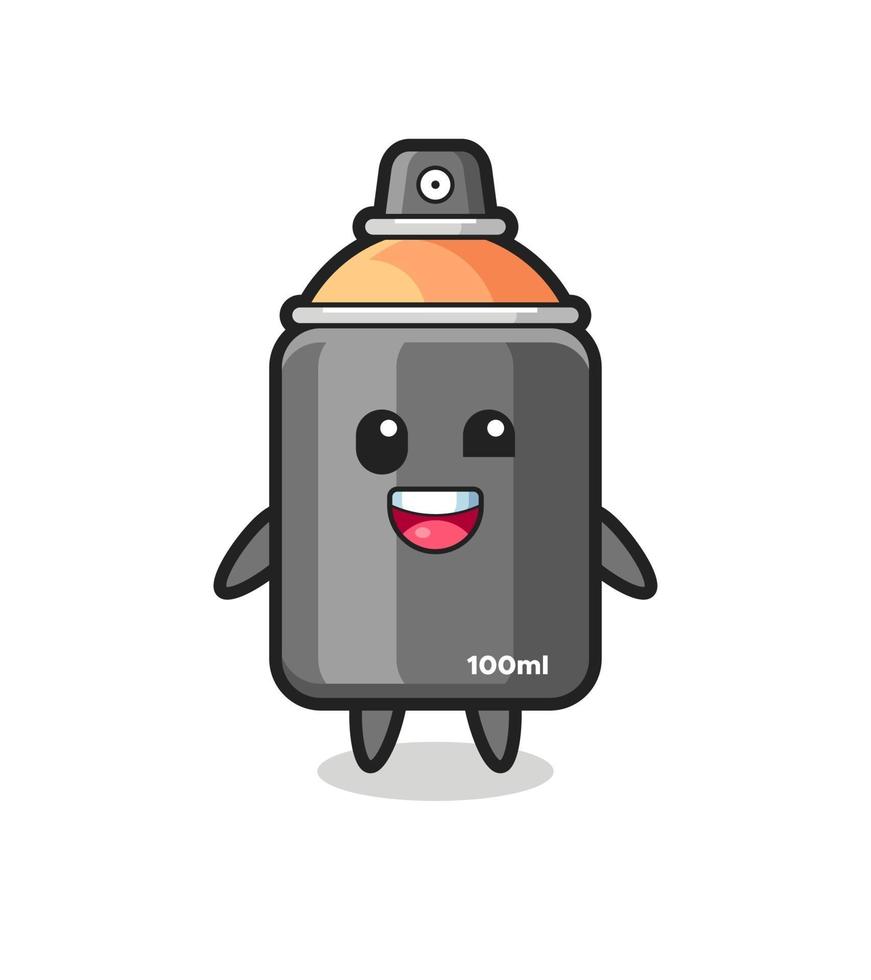 illustration of an spray paint character with awkward poses vector