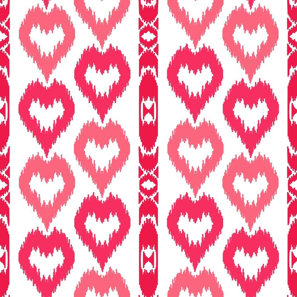 Ethnic striped pink seamless pattern vector