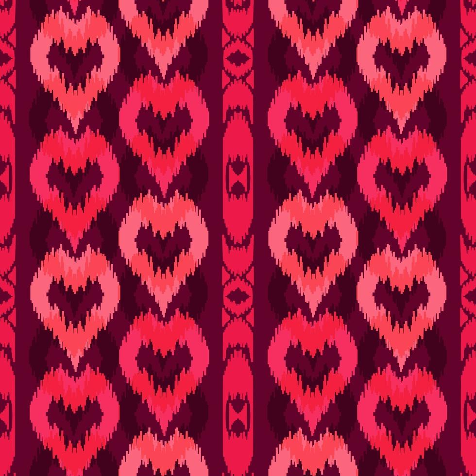 Ethnic striped pink seamless pattern vector