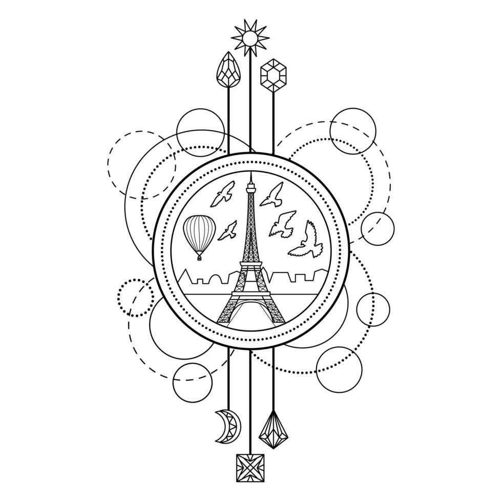 Eiffel Tower Symbol vector