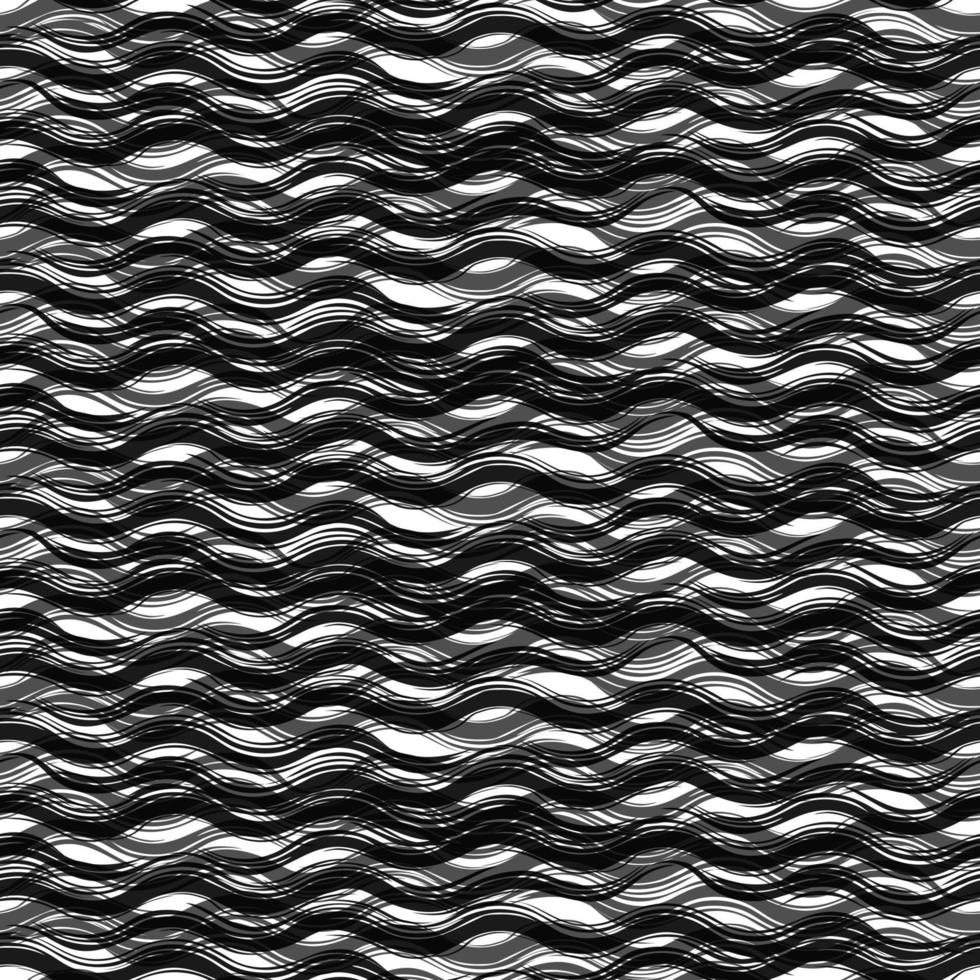 Abstract Waves Seamless Pattern vector