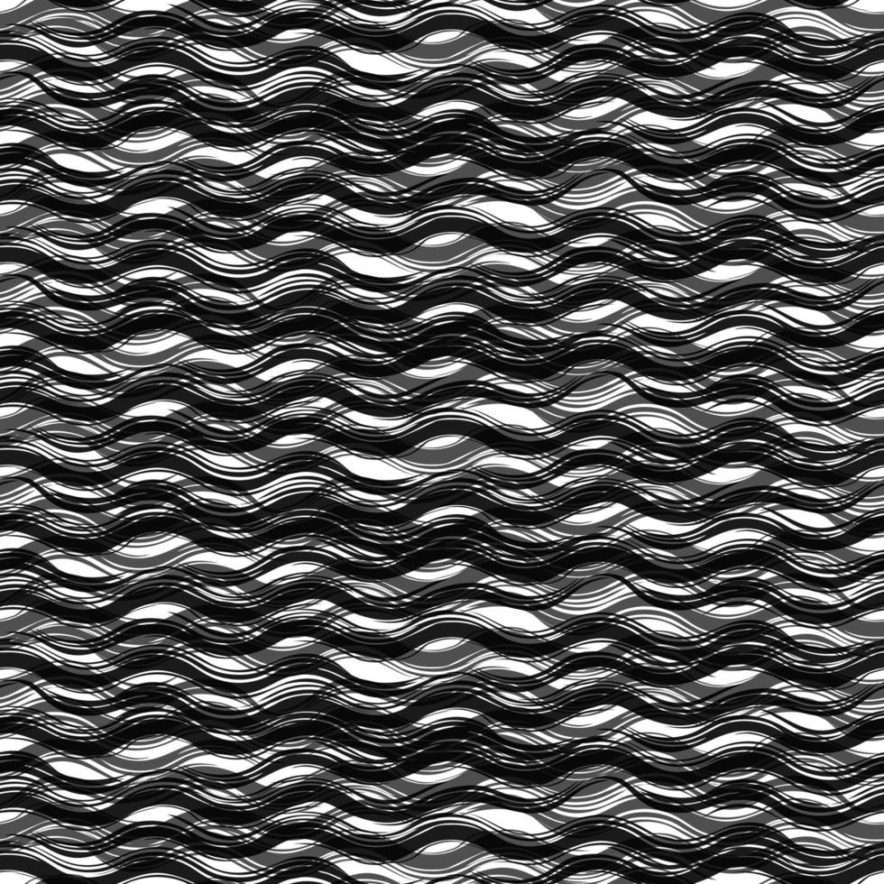 Abstract Waves Seamless Pattern vector