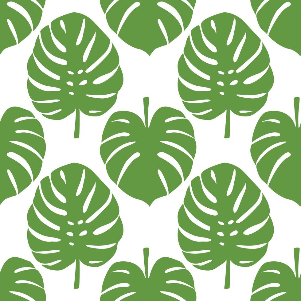 Monstera Seamless Pattern vector