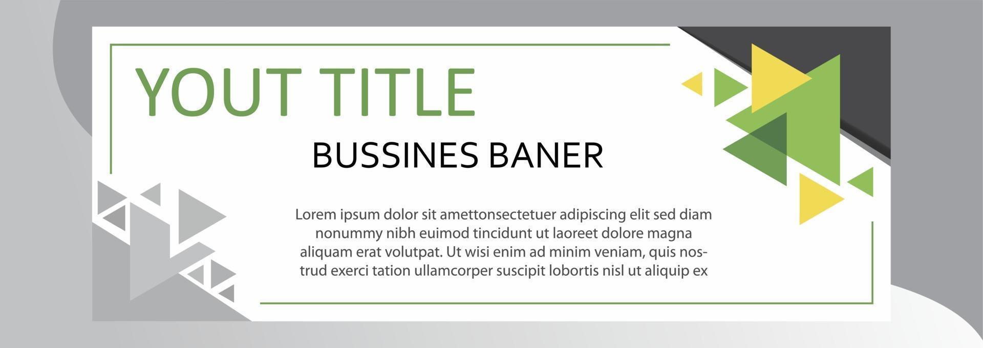 Vector Graphic of Business Banner