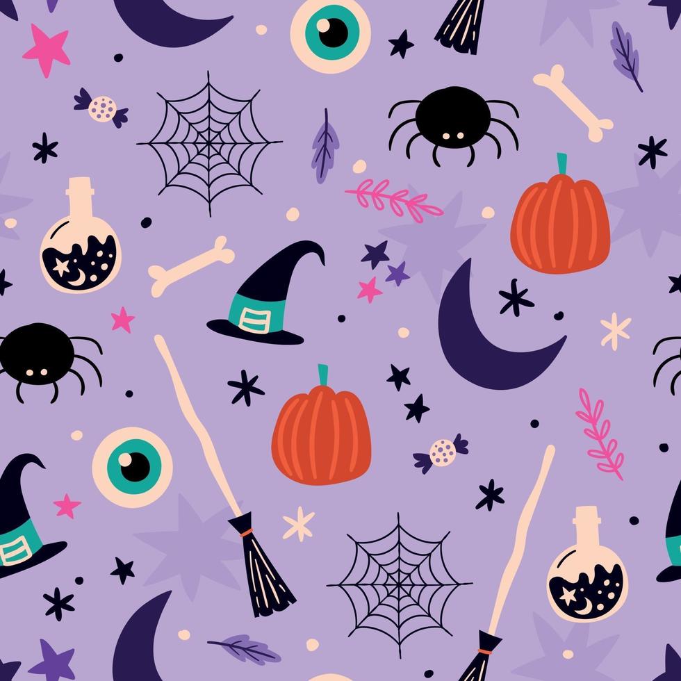 fondo de halloween. patrón de halloween. diseño de halloween vector