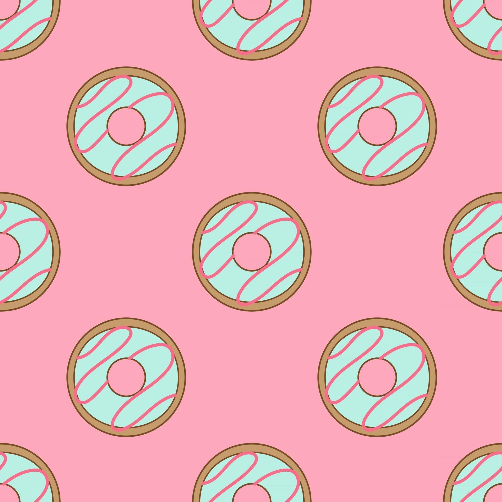 Donuts Seamless Repeat Vector Pattern 3445588 Vector Art at Vecteezy