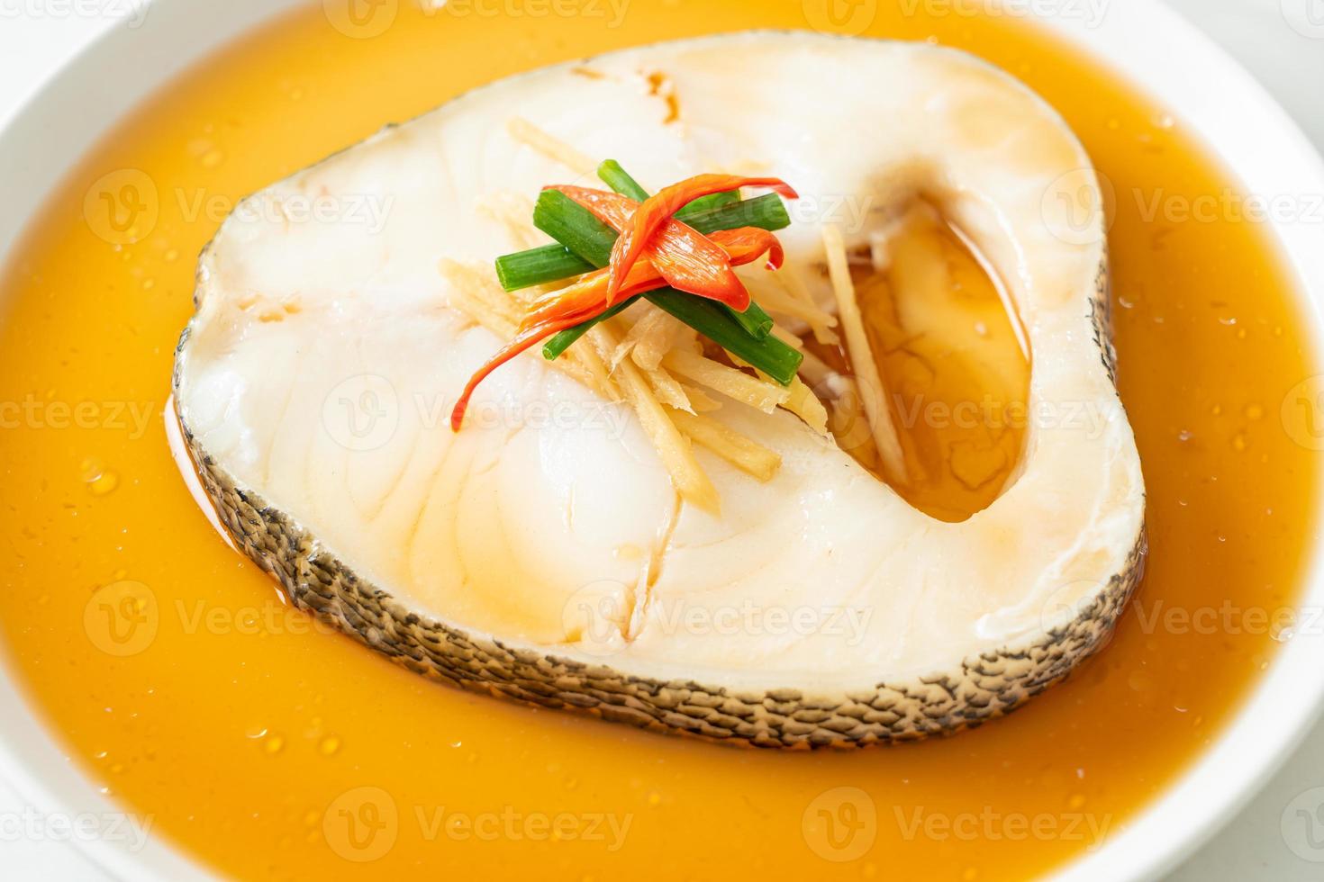 Steamed Cod Fish with Soy Sauce 3446463 Stock Photo at Vecteezy