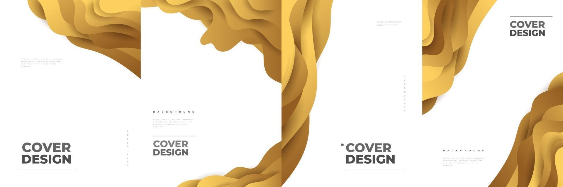 Modern Abstract Cover Design Template with Colorful Fluid Shapes vector