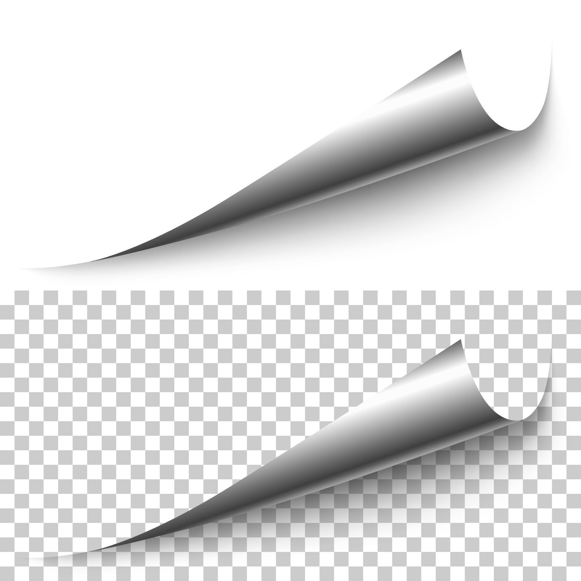 realistic silver foil corner with shadow 3447587 Vector Art at Vecteezy