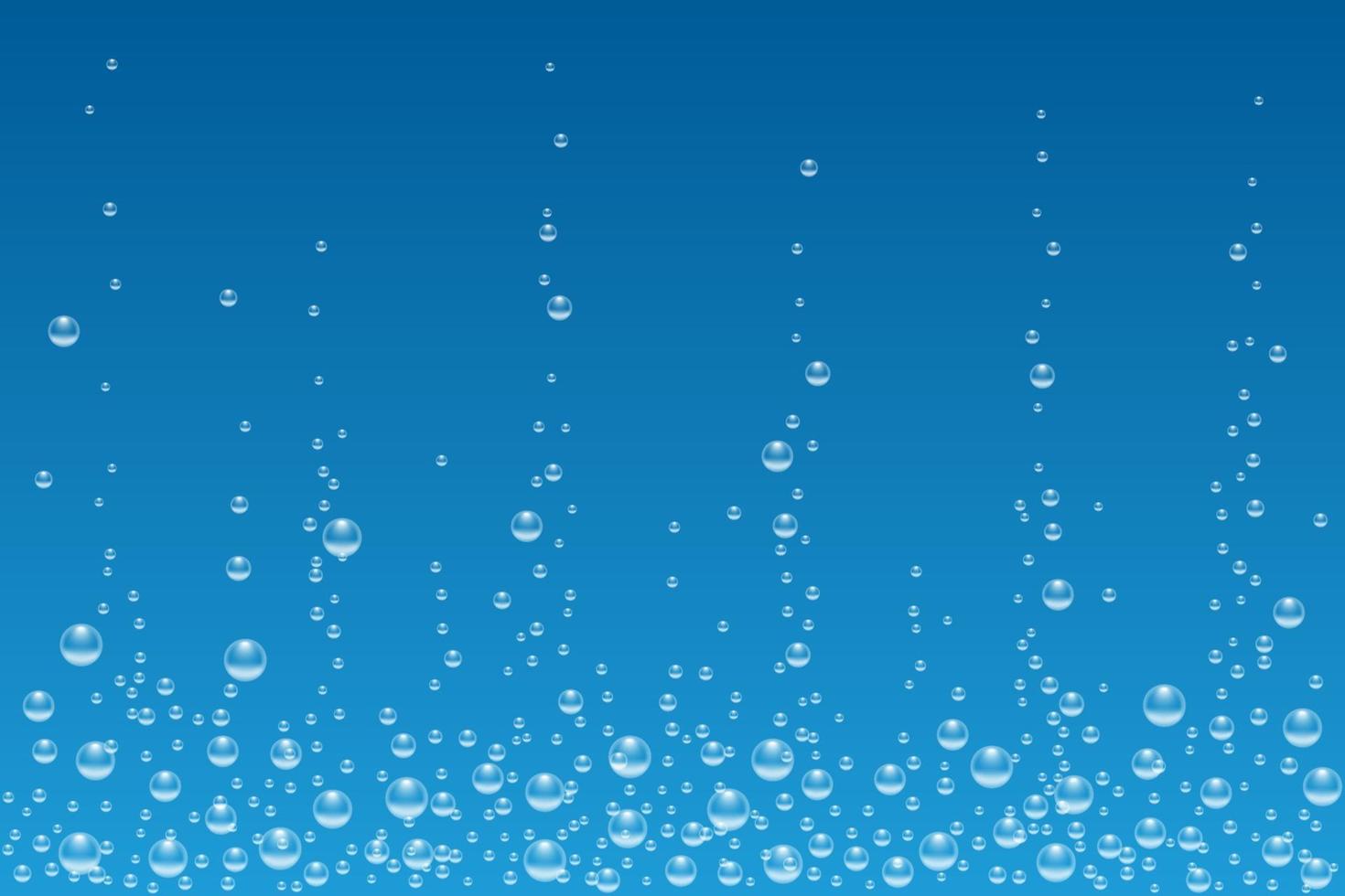 underwater air bubbles texture isolated vector