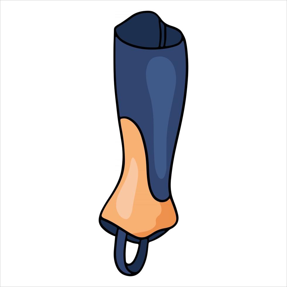 Outfit of the rider protection of the legs of the jaquey leggings vector