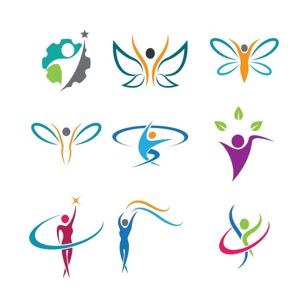 Wellness logo images design vector