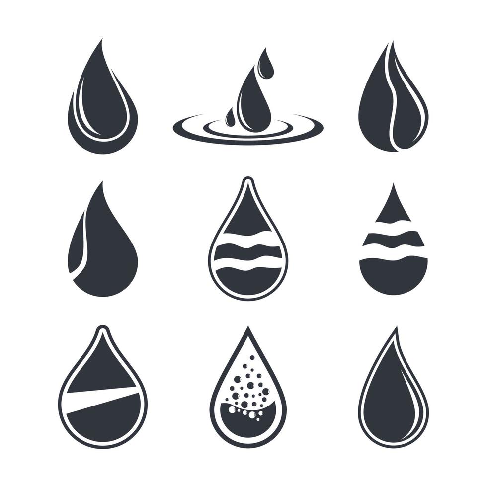 Water drop logo images vector