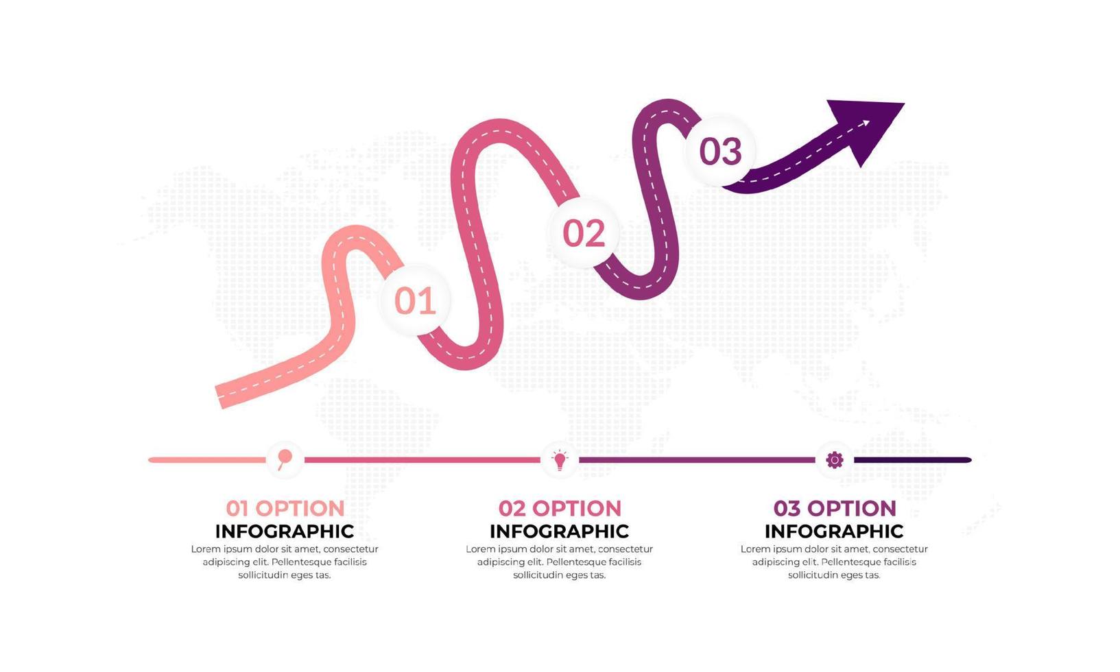 Infographic steps template vector