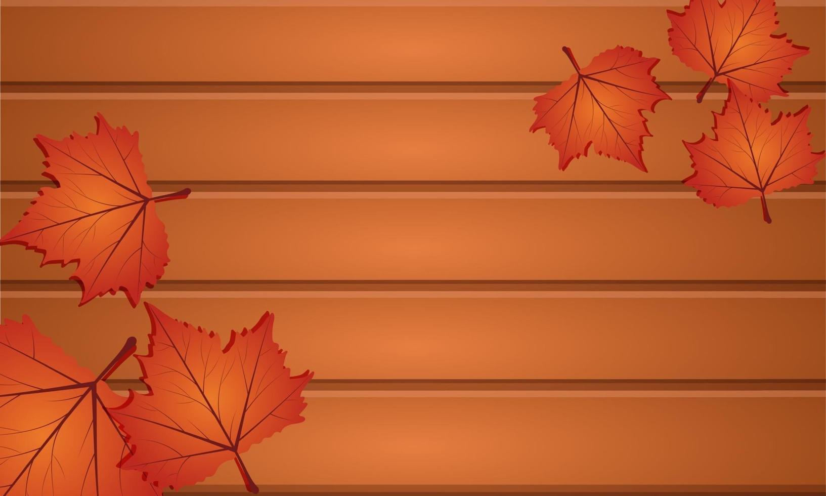 autumn background wallpaper decorates with leaves and wood board 3448239  Vector Art at Vecteezy