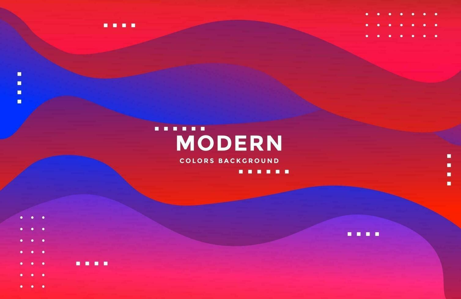Wavy liquid shape on trendy gradient color abstract background vector