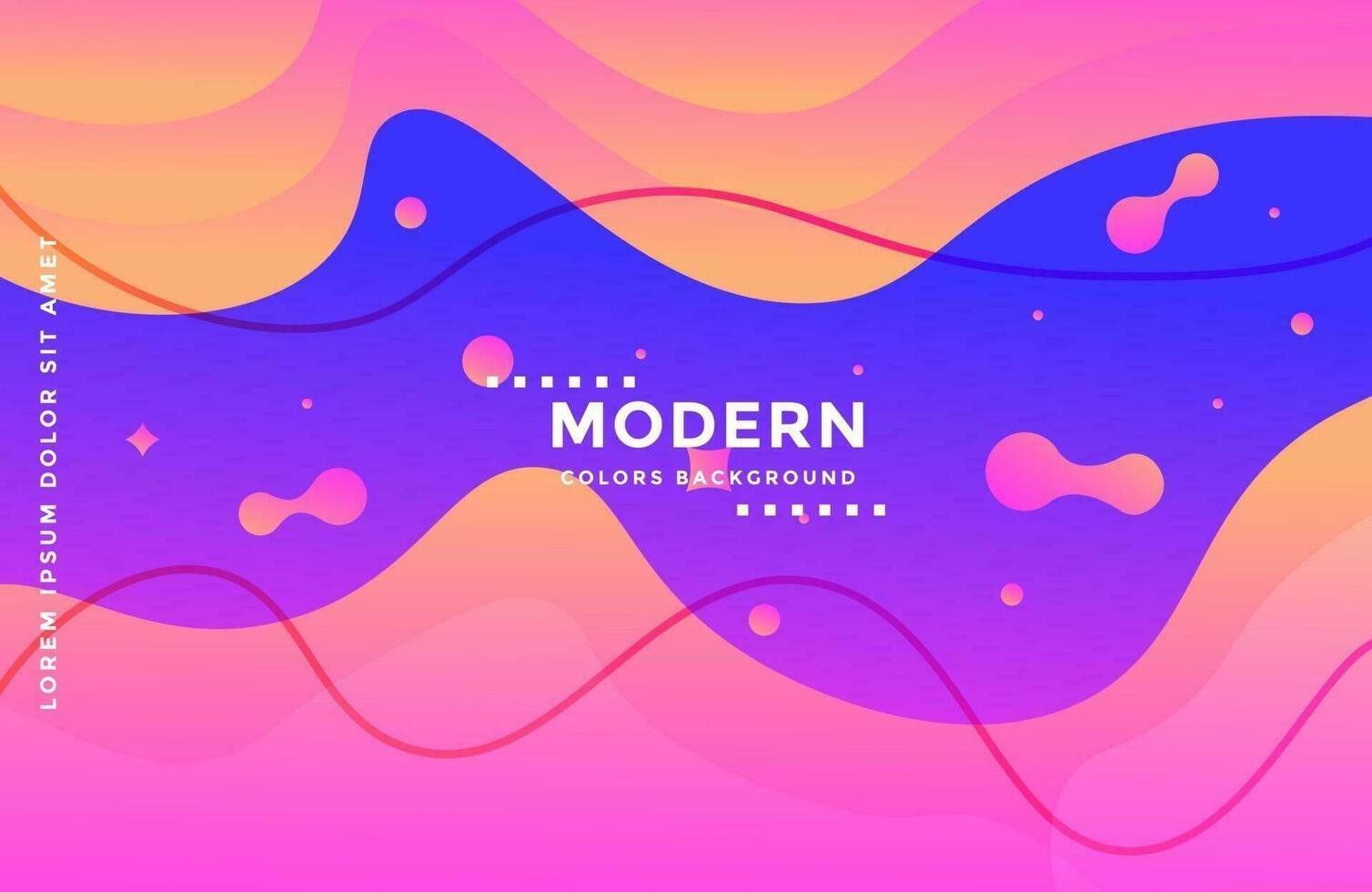 Dynamic modern background with colorful fluid shapes vector