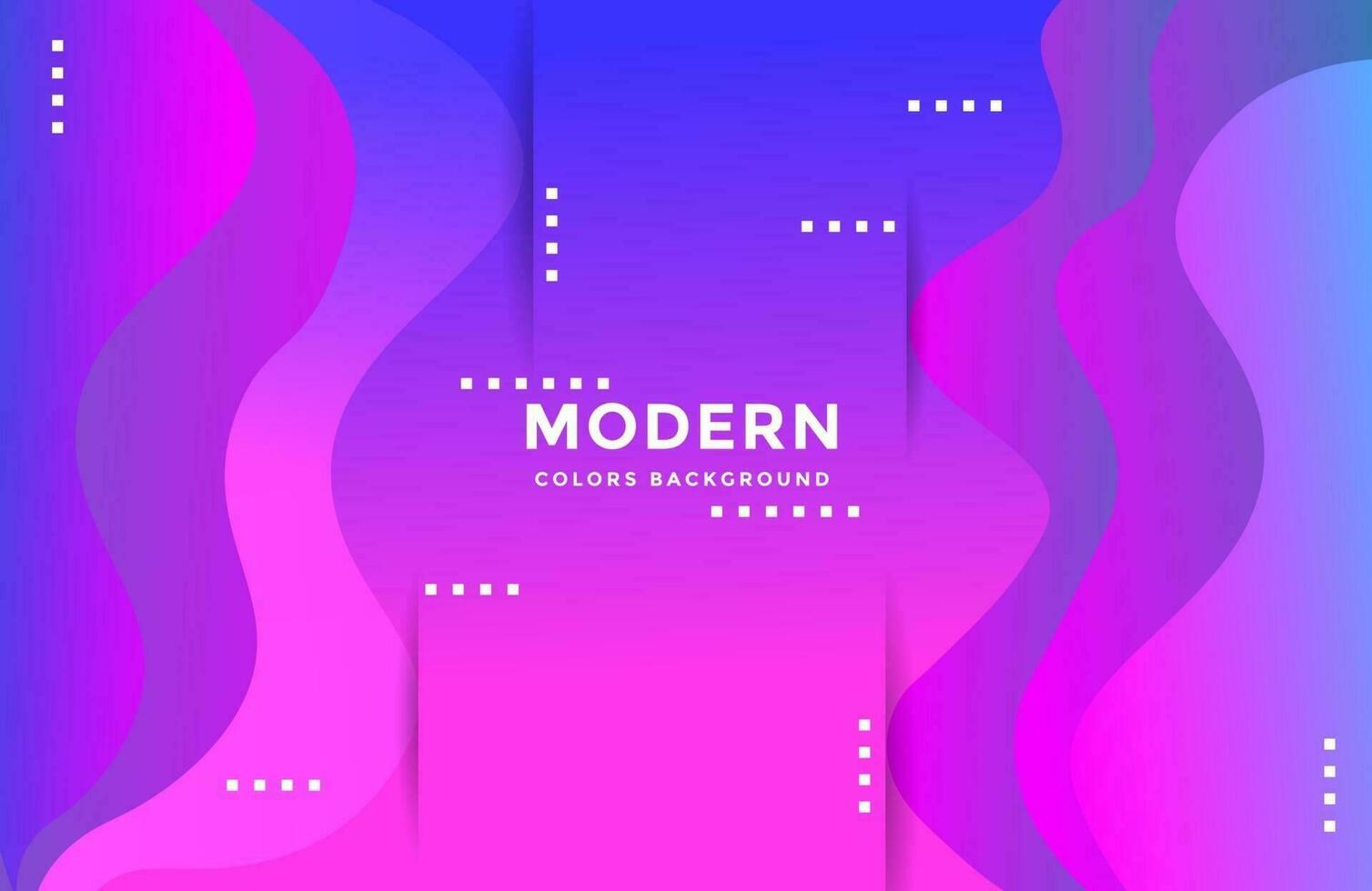 Wavy liquid shape on trendy gradient color abstract background vector