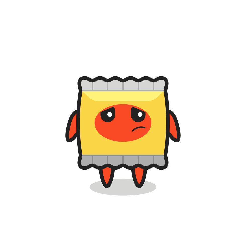 the lazy gesture of snack cartoon character vector