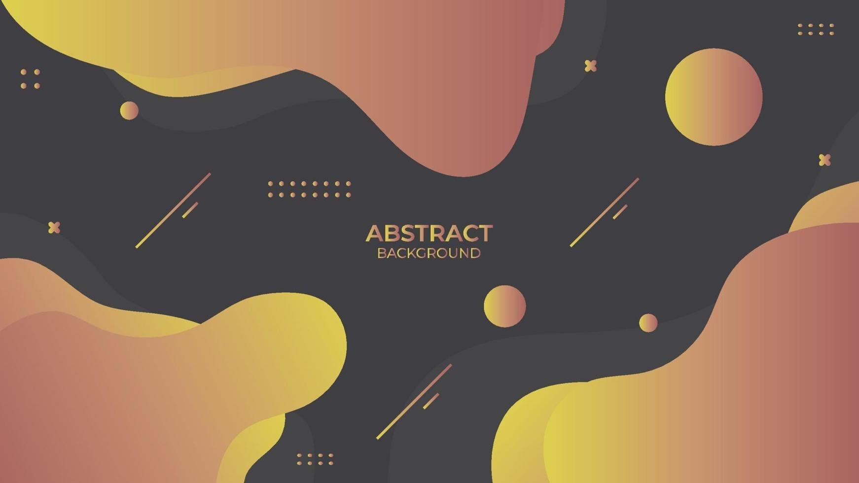 Background fluid abstract design with geometric object vector