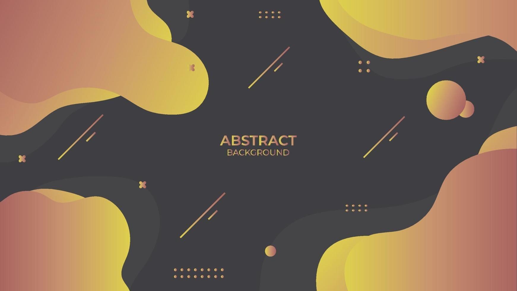 Design background abstract fluid with geometric object vector