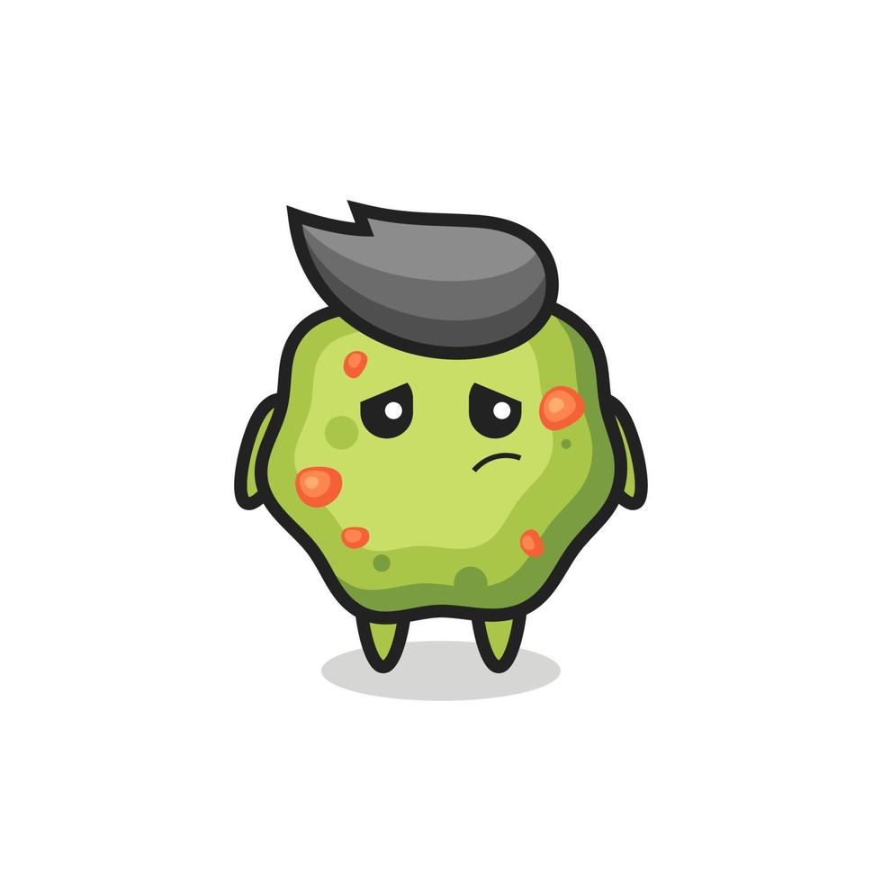 the lazy gesture of puke cartoon character vector