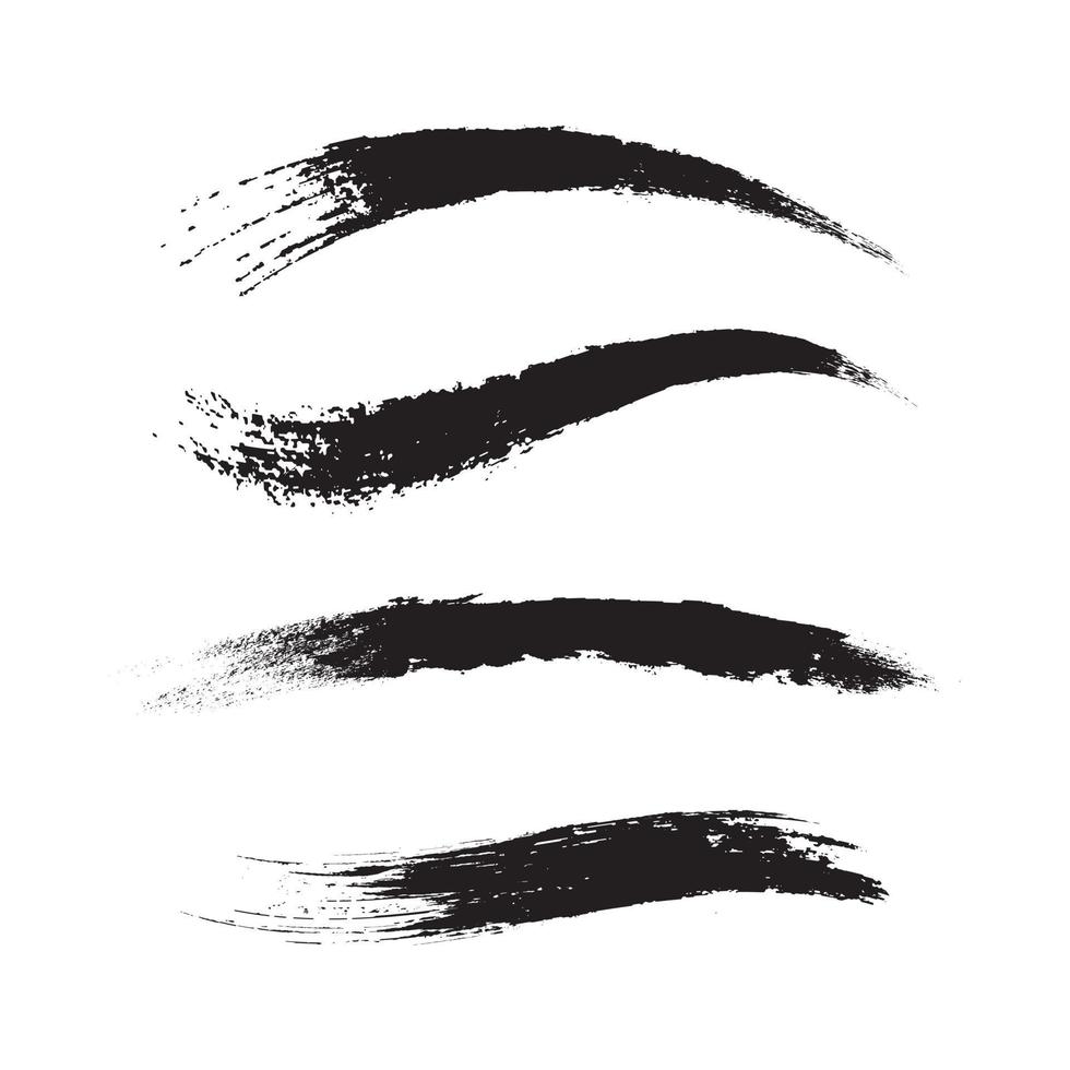 grunge brush stroke collection vector