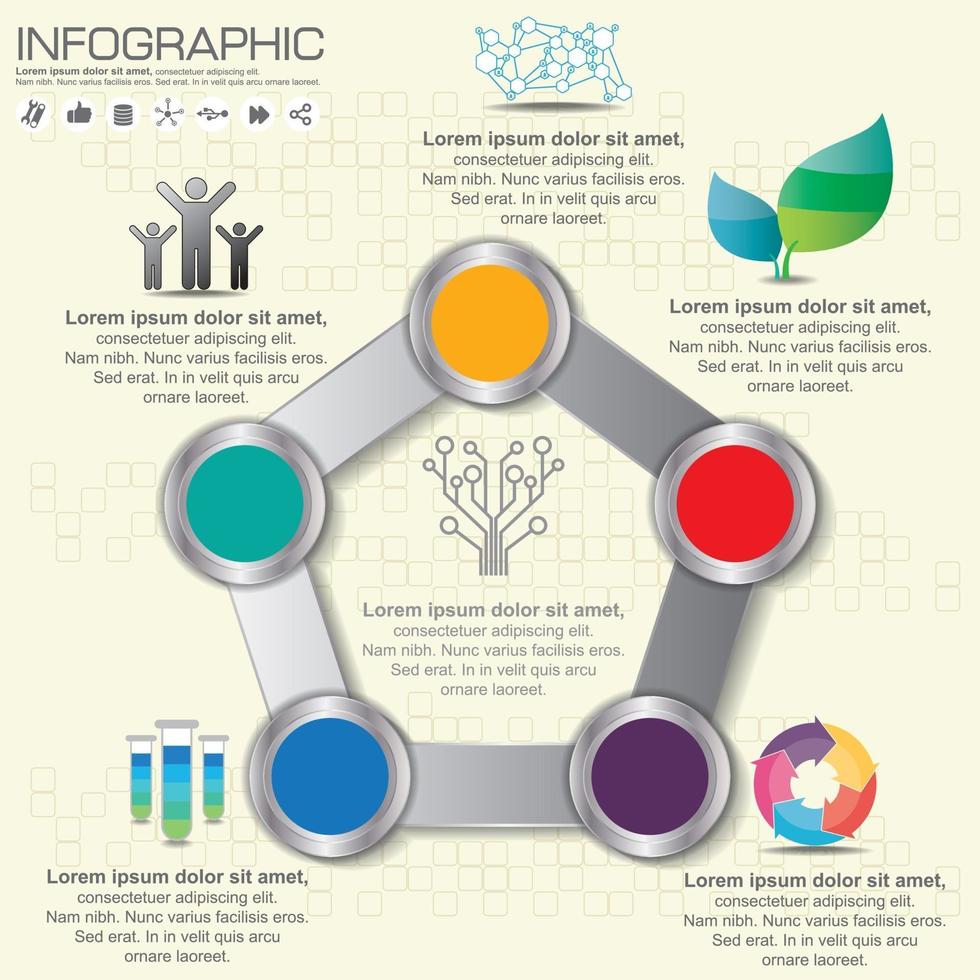 Infographics design vector and marketing icons