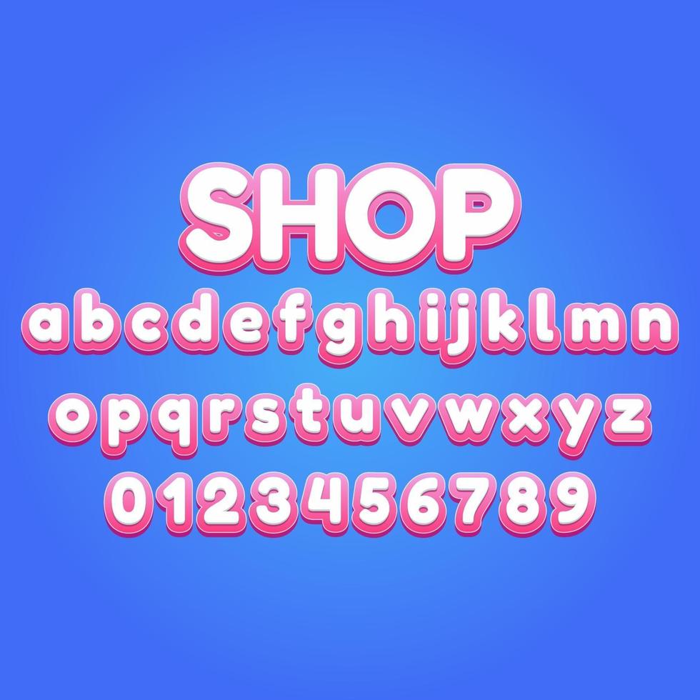 shop font alphabet 3449965 Vector Art at Vecteezy