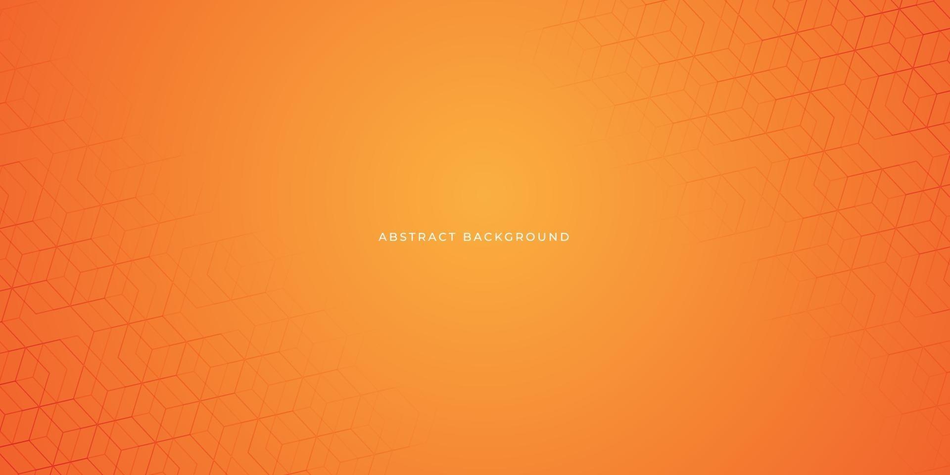 diseño de fondo naranja geométrico abstracto vector