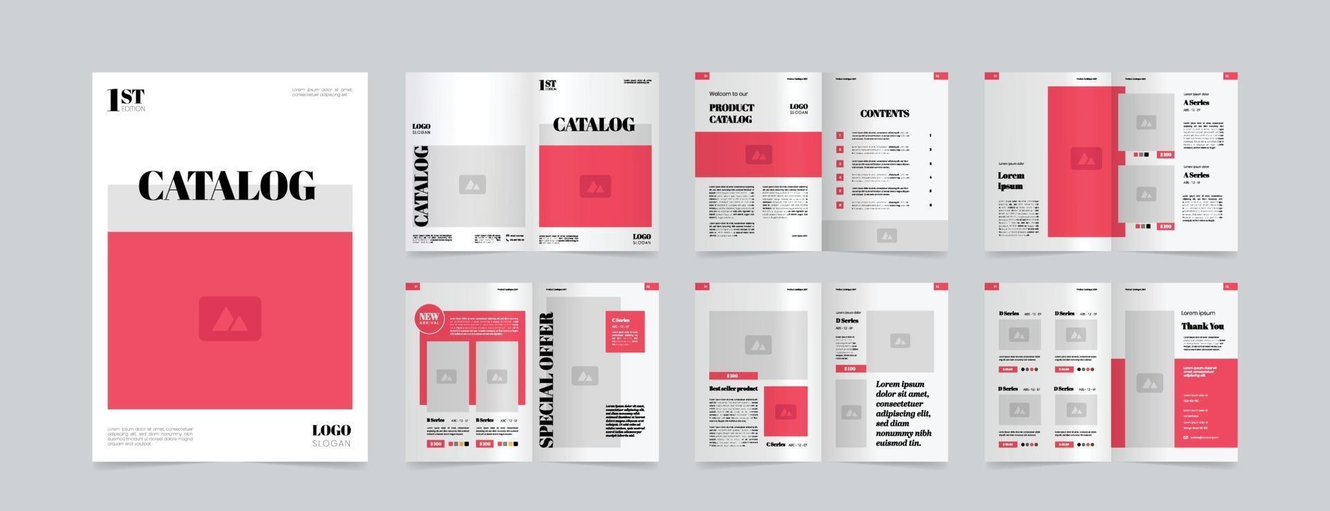 modern a4 product catalog design template vector