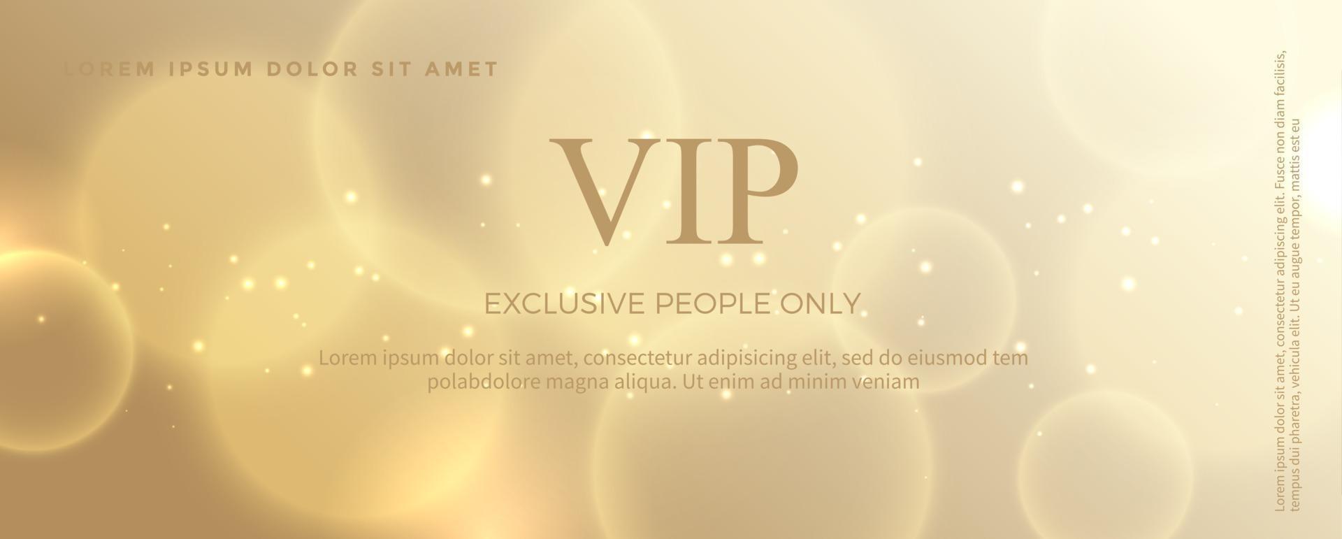 Luxury golden invitation card, Shiny bokeh card background vector