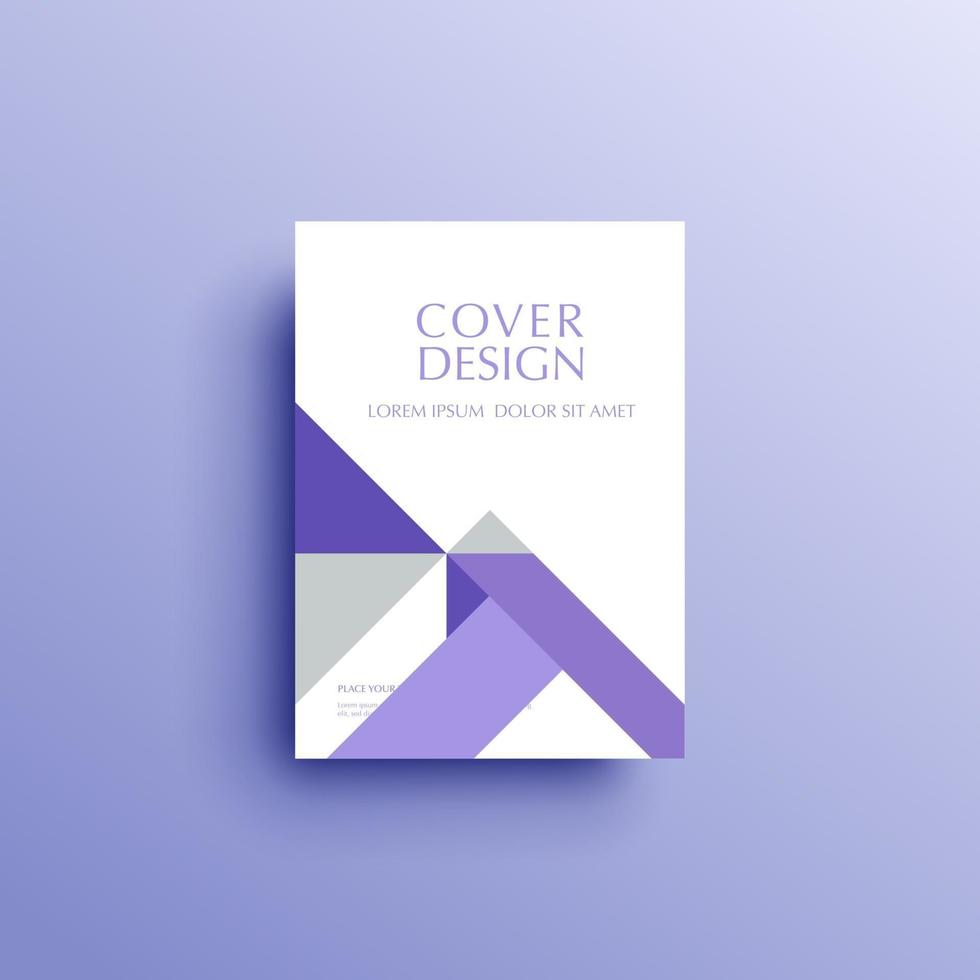 Geometric background book cover, brochure, flyer template vector