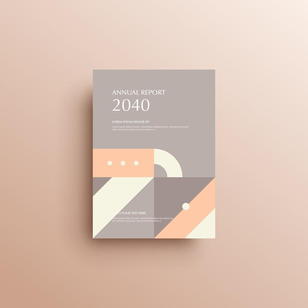 Geometric background book cover, brochure, flyer template vector