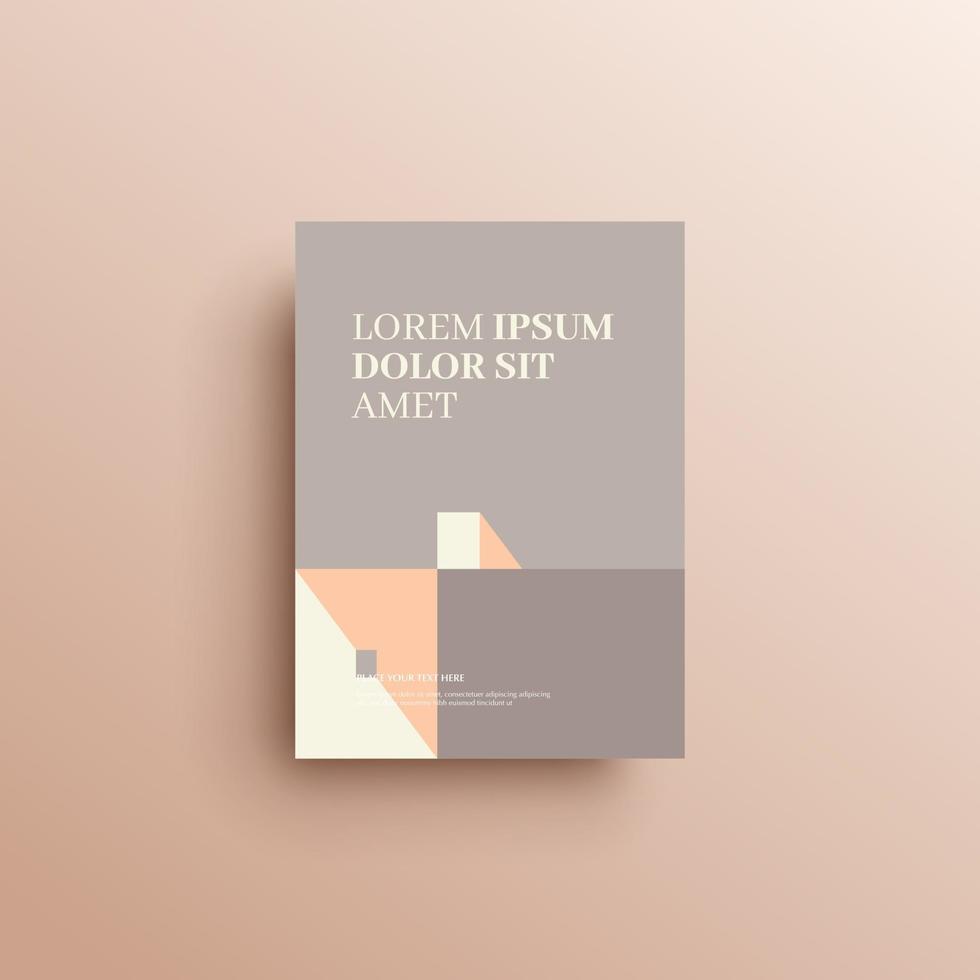 Geometric background book cover, brochure, flyer template vector