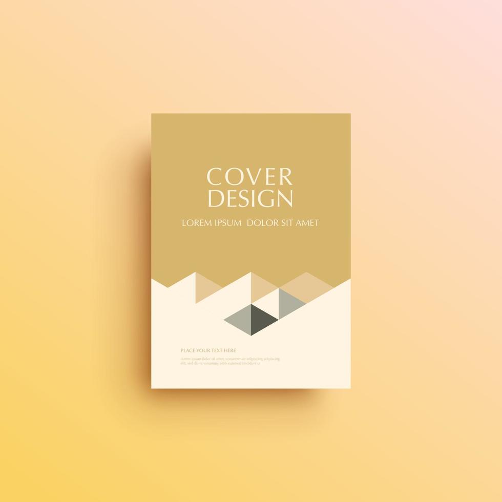 Geometric background book cover, brochure, flyer template vector
