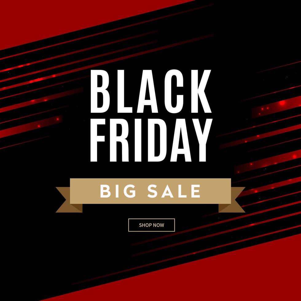black friday sale banner, event background vector