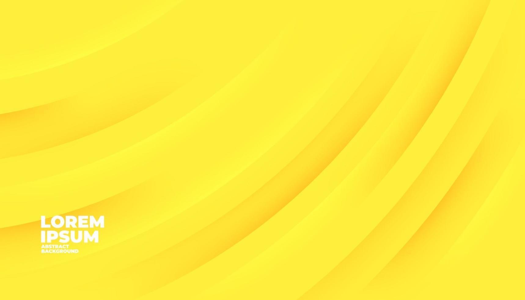 Yellow modern shapes background for banner template. vector