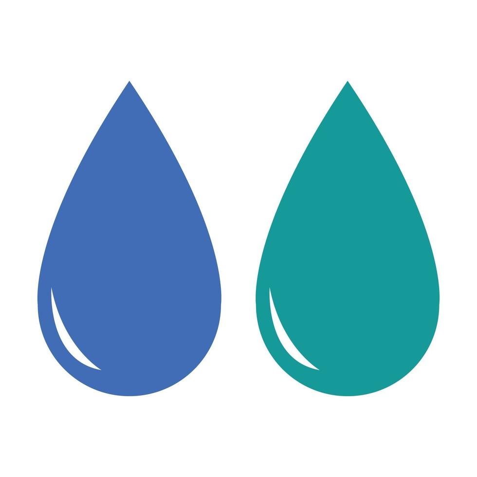 Water Drop Illustrated On White Background vector