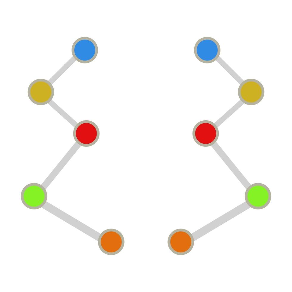 Atom Illustrated On White Background vector