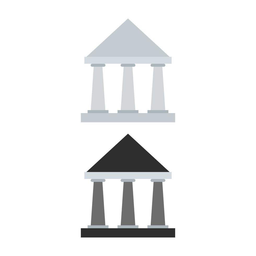 Bank Illustrated On White Background vector