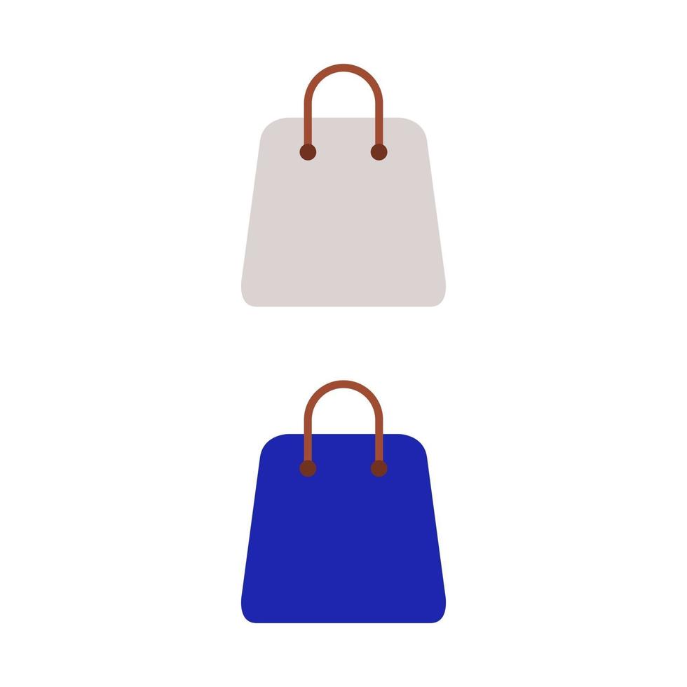 Shopping Bag Illustrated On White Background vector