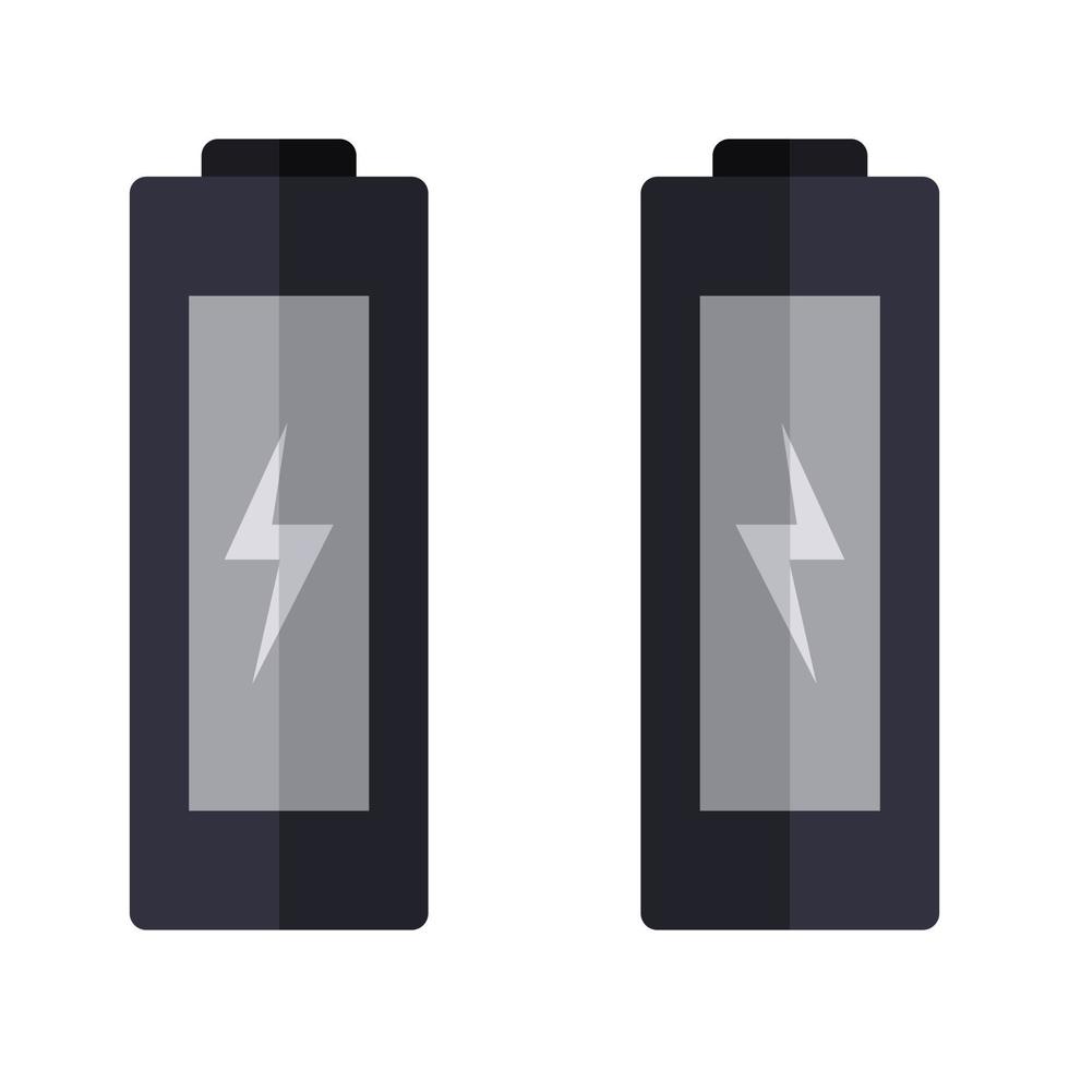 Battery Illustrated On White Background vector